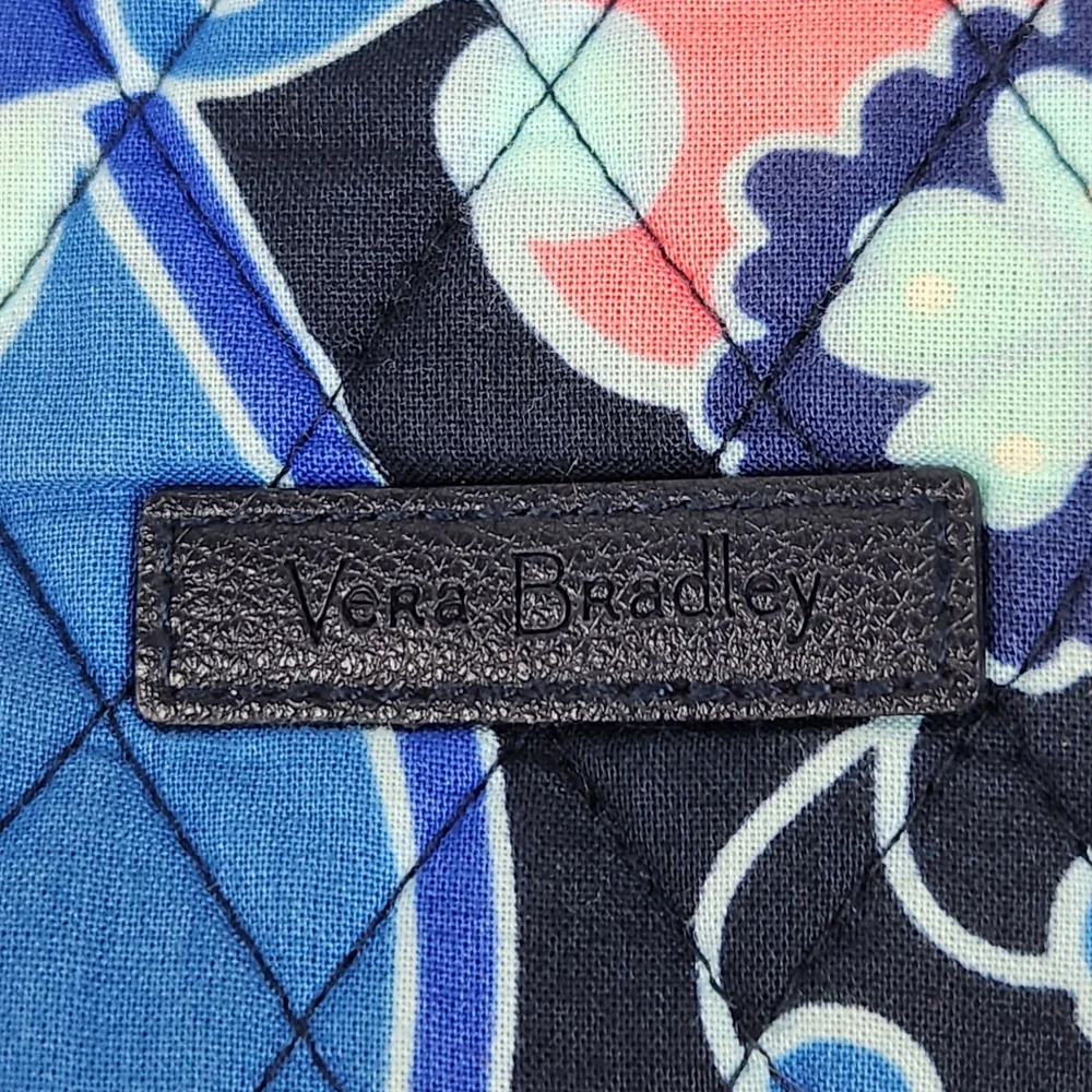 Vera Bradley Lotus Flower Quilted Fabric Crossbody Hipster Purse Bag